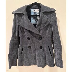 Mariella Burani Per Amuleti Vintage Black Checkered Blazer Jacket Sz 6 Italy